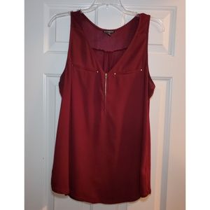 Express front zip tank